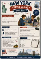 Vorschau - Arbeitsblätter - New York Travel Agency Role Play - Seite 1