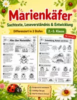 Vorschau - Stundenentwürfe - Marienkäfer – Sachtexte, Leseverständnis & Entwicklung | Differenziert in 3 Stufen | 2.–5. Klasse - Deckblatt
