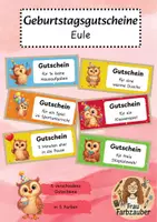 Vorschau - Anderer Materialtyp - Geburtstagsgutscheine Eule / Eulenklasse - Deckblatt