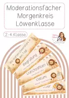 Vorschau - Bildkarten - Morgenkreis Moderationsfächer Löwenklasse - Deckblatt