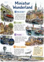 Vorschau - Arbeitsblätter - Lernplakat + Arbeitsblätter zum Thema "Miniatur Wunderland" + Lösung & MP3 + Infografik - Deckblatt