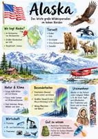 Vorschau - Arbeitsblätter - Lernposter + Arbeitsblatt "Alaska" + Onlineübung & MP3 + Infografik - Deckblatt