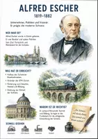 Vorschau - Arbeitsblätter - Lernplakat + AB mit Fragen zum Thema "Alfred Escher" + Lösungsblatt + Mindmap - Deckblatt