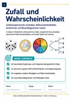 Vorschau - Arbeitsblätter - Zufall und Wahrscheinlichkeit – Klasse 7 Mathematik - Seite 1