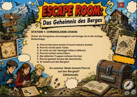 Vorschau - Spiele - Der Junge auf dem Berg | Unterrichtsmaterial | Escape Room | Quiz | Unterrichtsmaterial | Deutsch Klasse 7-10 | mit Lösungen - Seite 3