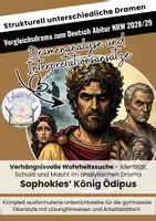 Vorschau - Stundenentwürfe - Abitur 2028/29 Sophokles König Ödipus als Vergleichsdrama - Deckblatt