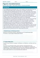 Vorschau - Arbeitsblätter - Arbeitsblatt Deutsch Klasse 7 – Figuren charakterisieren - Deckblatt