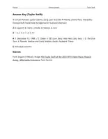 Vorschau - Arbeitsblätter - Taylor Swift – Text with questions - Seite 3