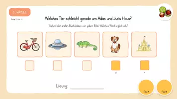 Vorschau - Spiele - Herbst Escape Room Grundschule, Digitale Tafelbilder mit Rätseln, Quiz & Bewegungsspiel, Klasse 1, Klasse 2, Fächerübergreifend - Seite 3