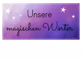 Vorschau - Poster - Magische Worte/ Zauberworte - Tafelmaterial - Seite 3