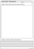 Vorschau - Arbeitsblätter - Wortarten Herbst | Arbeitsblätter Deutsch Klasse 2-3 - Seite 3
