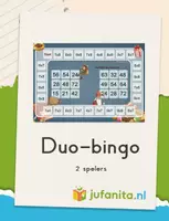 Voorbeeld - Duo bingo - moeilijke tafelsommen - thema sinterklaas - Voorblad