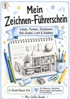 Vorschau - Unterrichtsreihen - Mein Zeichnen-Führerschein – Zeichenkurs (Kunst Klasse 5-7) - Deckblatt