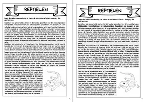 Voorbeeld - Onderzoeksboekje - Reptielen - Biologie - Pagina 3