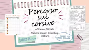 anteprima - Esercizi - Percorso in corsivo: dalle parole alla lettura - Pagina di copertina