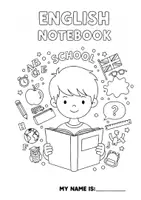 anteprima - Poster - Copertine quaderno inglese / English notebook covers - Pagina di copertina