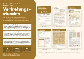 Vorschau - Stundenentwürfe - Vertretungsstunden – Classroom Management, Heft 21 - Deckblatt