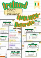 Vorschau - Arbeitsblätter - IRELAND - Englischreferate/Speaking (Themenkarten + Merkblatt) - Deckblatt