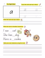 Vorschau - Arbeitsblätter - Sight Words & Erstlesen (PreK–Klasse 1 / ESL) – Arbeitsblätter & Suchsel - Seite 3
