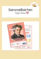 Vorschau - Spiele - Komponisten-Sammelkarte: Edgar Varèse - Deckblatt