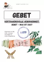 Vorschau - Arbeitsblätter - Gebet Beten - was ist das? | Gebet & Beten - Deckblatt