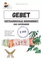 Vorschau - Stationenlernen - Vaterunser Vater Unser | Vertrauen Bitten | Gebet & Beten - Deckblatt