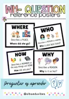 Aperçu - Préparation de séance / Séance complète - WH-Questions Anglais | Posters visuels - Page de couverture