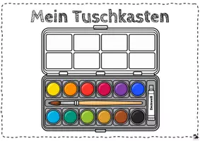 Vorschau - Arbeitsblätter - Tuschkasten Klasse 1 Schnell- Einführung Anleitung⎪Quick Start Guide - Seite 3