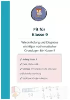 Vorschau - Arbeitsblätter - Fit für Klasse 9 - Einstiegsdiagnose - Deckblatt