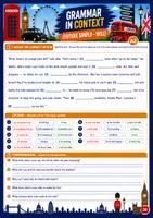 Vista previa - Hojas de trabajo - FUTUR SIMPLE verb tenses worksheets - página 3
