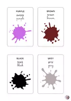 anteprima - Flashcard - CARTE PER APPRENDERE: ANIMALS AND COLORS - Pagina 2