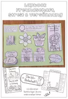 Vorschau - Arbeitsblätter - Lapbook - Freundschaft, Streit & Versöhnung - Bastelvorlage - Seite 2