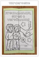 Vorschau - Arbeitsblätter - Lapbook - Freundschaft, Streit & Versöhnung - Bastelvorlage - Seite 3
