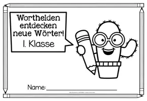 Vorschau - Arbeitsblätter - Wort des Tages Klasse 1 & 2 – Grundwortschatz | Druckschrift | Schreiben & Lesen - Seite 1