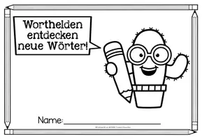 Vorschau - Arbeitsblätter - Wort des Tages Klasse 1 & 2 – Grundwortschatz | Druckschrift | Schreiben & Lesen - Seite 3