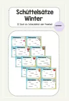 Vorschau - Fördermaterial/Inklusion - Schüttelsätze Winter - Sätze bilden - Deckblatt