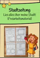 Vorschau - Arbeitsblätter - Stadtzeitung - Meine Stadt (Freiarbeitsmaterial) - Deckblatt