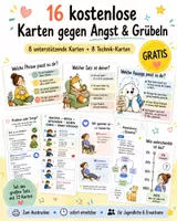 Vorschau - Fördermaterial/Inklusion - 16 kostenlose Karten gegen Angst & Grübeln - Deckblatt