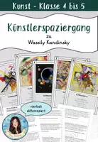 Vorschau - Stundenentwürfe - Künstlerspaziergang - Wassily Kandinsky (vierfach differenziert) - Deckblatt