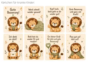 Vorschau - Bildkarten - Krankenpost/Krankenmappe Löwenklasse - Seite 3