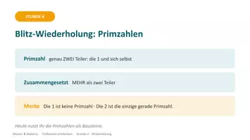 Vorschau - Arbeitsblätter - Primfaktorzerlegung mit der Divisionsleiter – AB + editierbare Präsentation mit Lösungen | Mathematik Klasse 6 - Seite 1