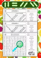 Vorschau - Spiele - Wortsuchrätsel mit dem Fingeralphabet der Gebärdensprache – Obst und Gemüse - Seite 2
