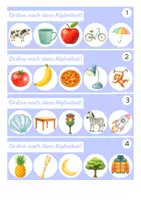 Vorschau - Anderer Materialtyp - Klammerkarten: Alphabet mit Selbstkontrolle - Deckblatt