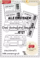 Vorschau - Mal- und Bastelvorlagen - Willkommen im neuen Schuljahr- Steckbrief - Deckblatt