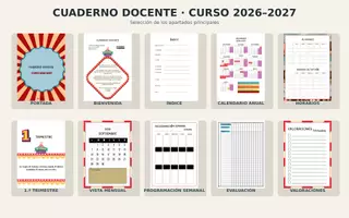 Vista previa - Para docentes: organización, planificación y formación - CUADERNO DOCENTE 26-27 PLANIFICADOR + TUTORÍA - página 1
