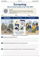 Vorschau - Arbeitsblätter - Europatag Arbeitsblatt Klasse 7–8 - Deckblatt