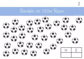 Vorschau - Arbeitsblätter - Bündeln Zahlenraum 100 - Seite 3