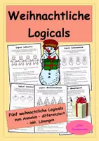 Vorschau - Arbeitsblätter - Logicals Weihnachten - Leserätsel - Logikrätsel - DAZ - Deckblatt