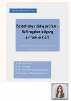 Vorschau - Stundenentwürfe - Auftragsbestätigung prüfen | Bestellung vergleichen | Beschaffungsprozess Einzelhandel - Deckblatt