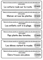 Aperçu - Feuilles d'exercices - Agrandir des phrases - Page 3